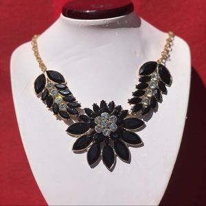 Flower statement necklace